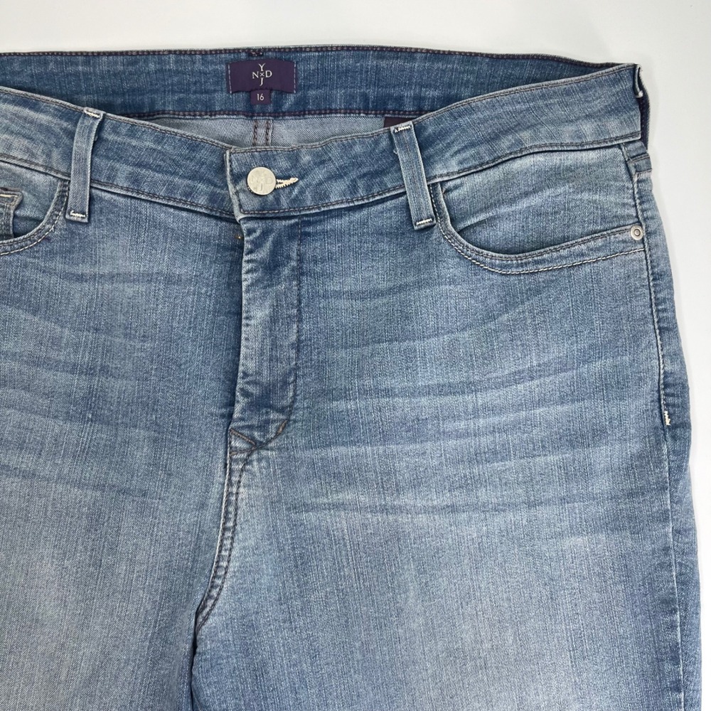 NYDJ Ankle Jeans Womens 16 Medium Wash Lift Tuck Technology Stretch Denim Pants